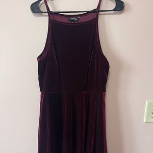Velvet red dress